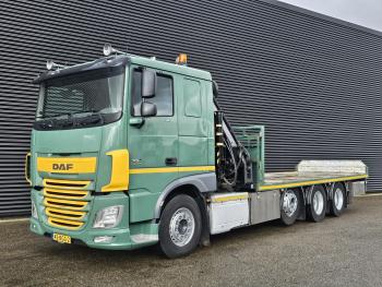 DAF XF 460 8x2 / HIAB CRANE + REMOTE / KRAN / GRUA